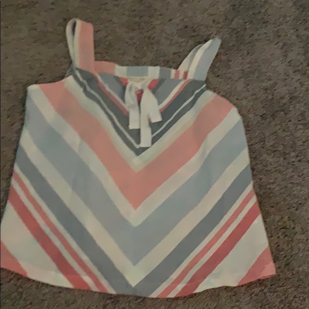 Multicolor dressy tank